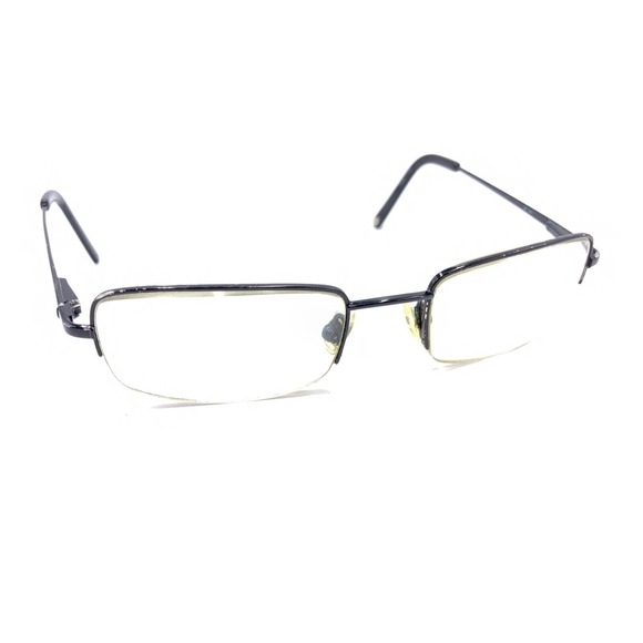 Coach Astor 101 Black Metal Half Rim Eyeglasses Frames 52-20 140 Designer - Picture 1 of 12